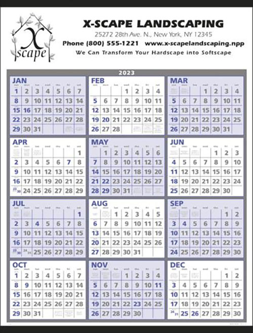 Span a Year Wall Calendar